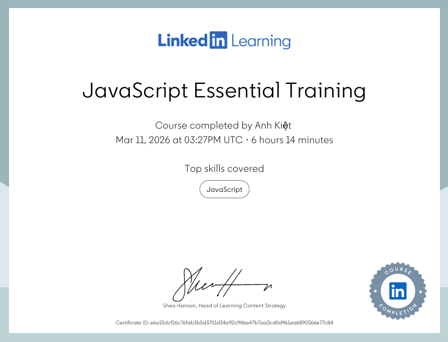 JavaScript Essential Training